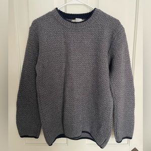 Aran Islands Wool Sweater Grey